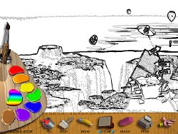 Cliff-Schinkel-1996-Flying-Rhino-Childrens-Book-Paint-Interface