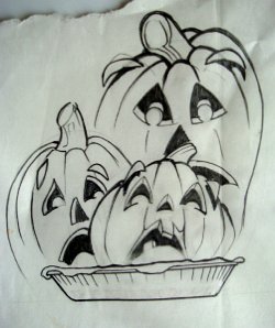 Cliff-Schinkel-1990-Sketch-Halloween-Silkscreen-T-Shirt